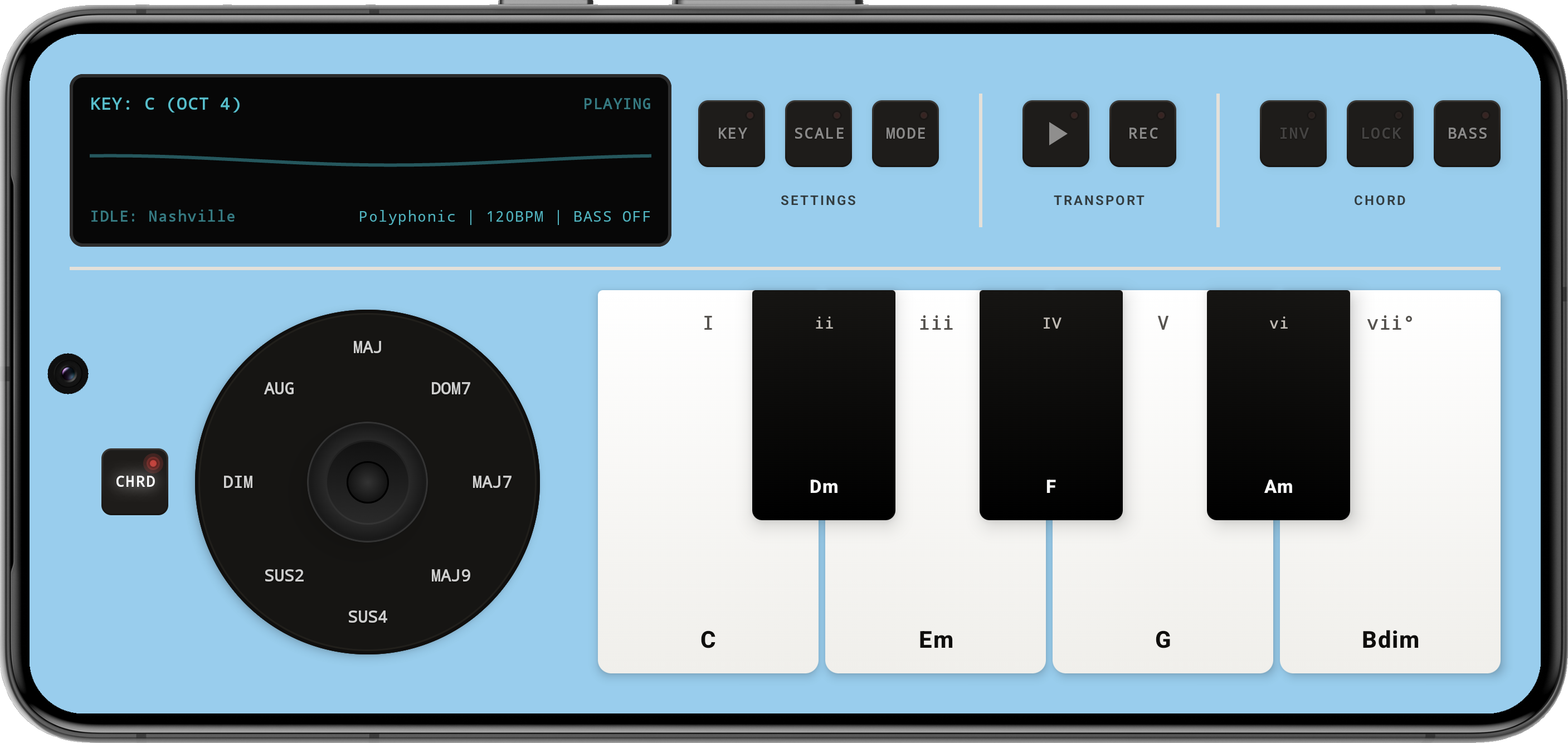MiChord! screen 1